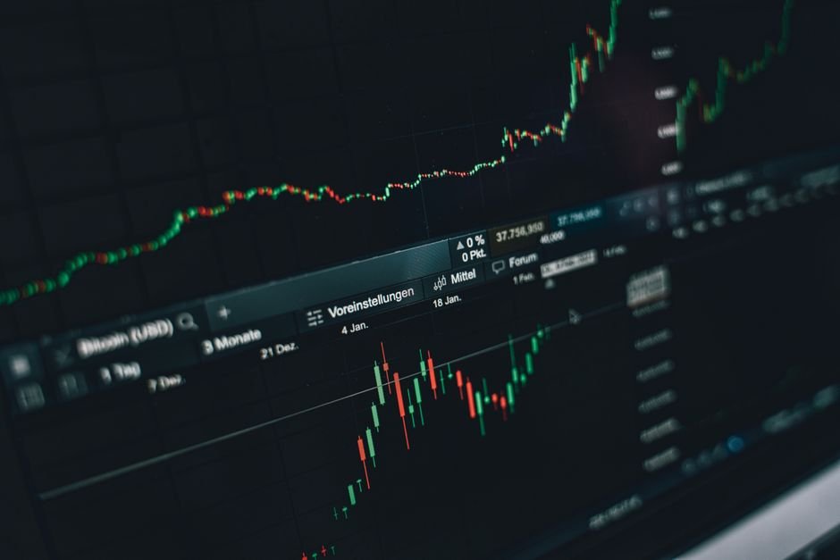 Irish flag overlaid on a rising stock chart showing growth of Irish domiciled ETF investments