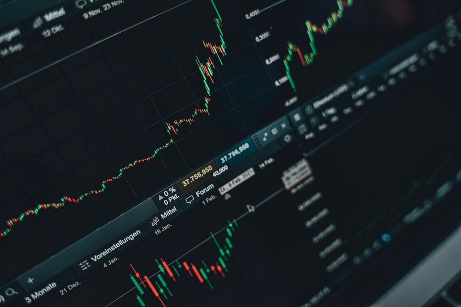 Stock market growth chart showing long-term investment performance in European ETFs