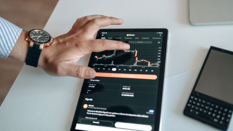 Calm investor reading tablet about bond ETF Europe for beginners