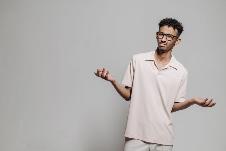 Confused young investor researching brokers for beginners in Europe