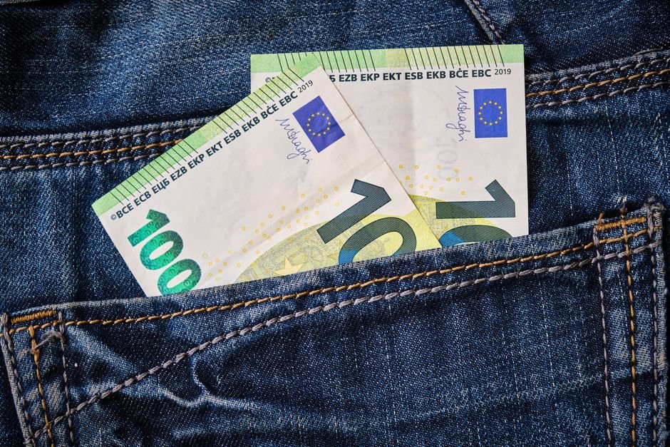 European financial freedom concept with euro coins and a map of Europe symbolizing wealth independence
