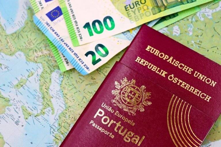 A person enjoying the financially free lifestyle in Europe with scenic cityscape