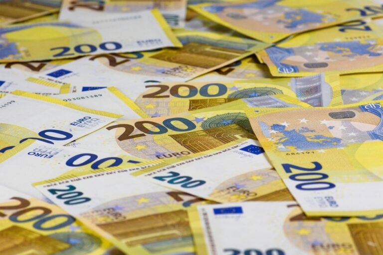 European wealth building strategy with financial charts and euro currency