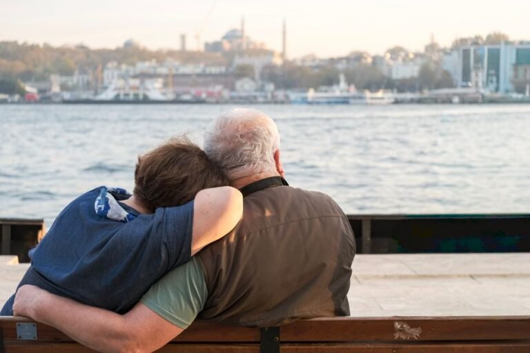 Couple enjoying peaceful retirement in Europe at 50 by the Mediterranean coast