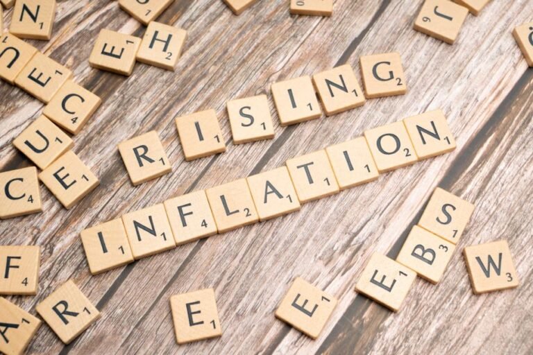 Inflation proof ETF Europe concept with rising prices chart and euro currency symbols