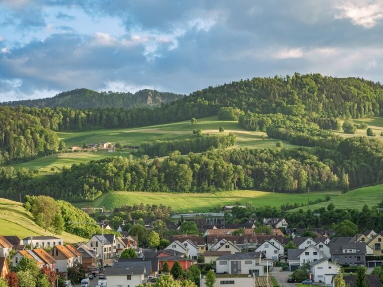 Peaceful European village retirement scene illustrating lean FIRE Europe guide