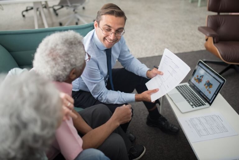 European retirement investing concept with pension tax relief documents and financial charts