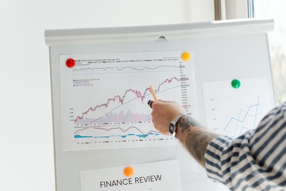 Confused investor reading a financial chart while learning what is an ETF for beginners in Europe